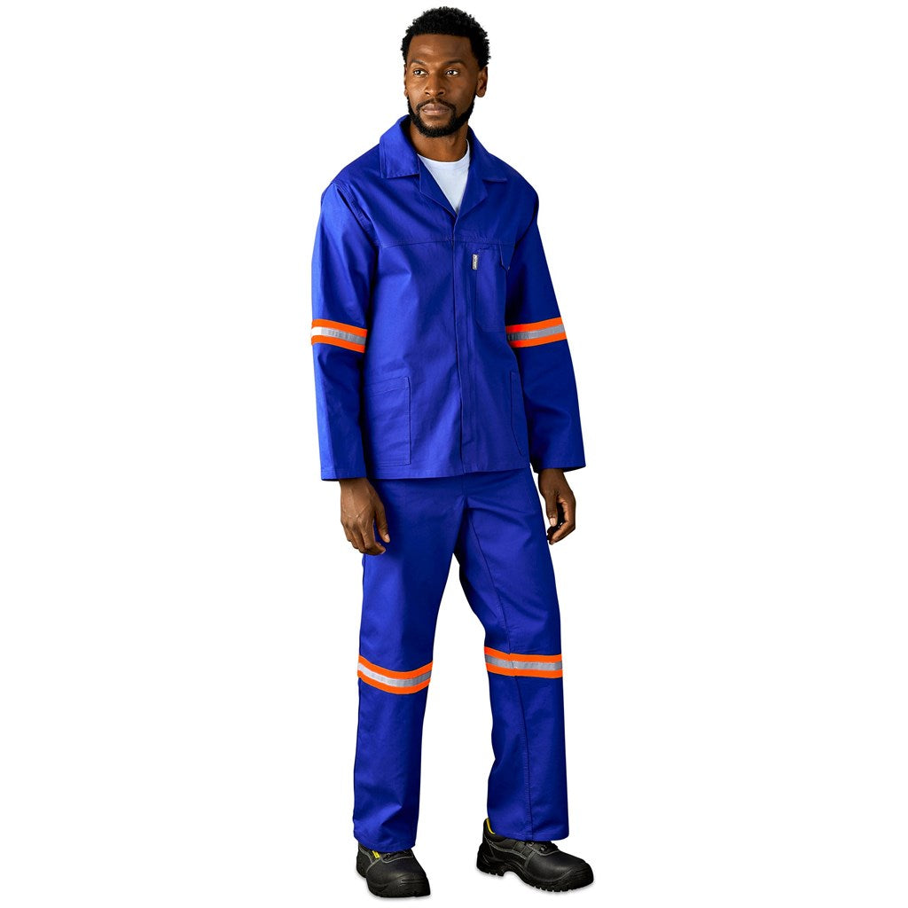 Artisan Premium 100% Cotton Jacket - Reflective Arms & Back - Orange Tape — Print Fast Express