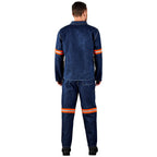 Cast Premium 100% Cotton Denim Jacket - Reflective Arms - Orange Tape custom branded with your logo