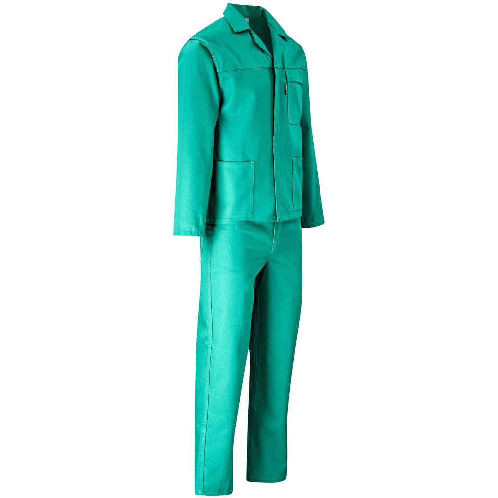 D59 Flame Retardant 100% Cotton Conti Suit in Green - Print Fast Express