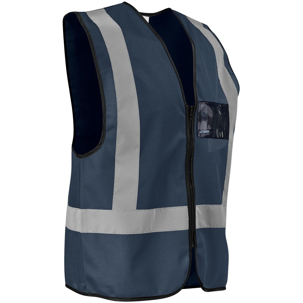 Direction En4 Hi-Viz Reflective Full Zip Vest in Navy - Print Fast Express