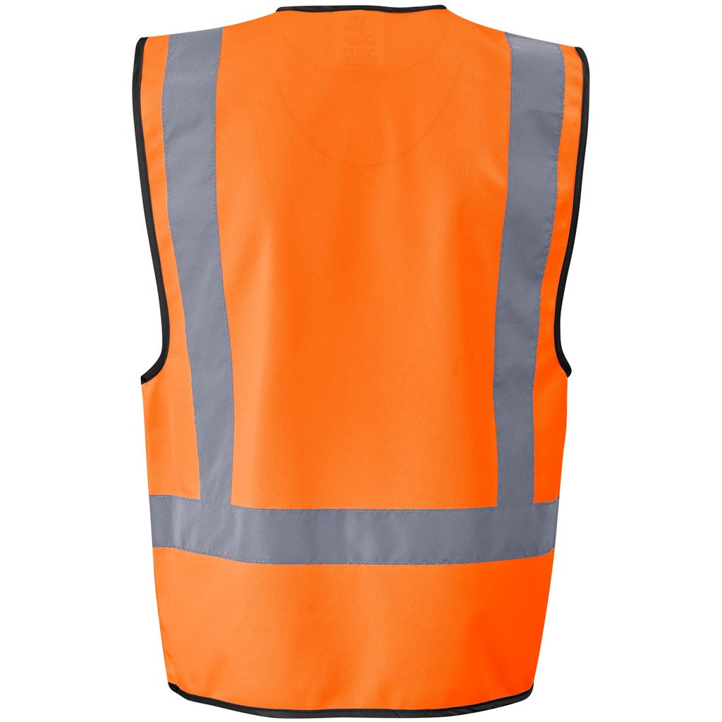 Direction En4 Hi-Viz Reflective Full Zip Vest in Orange - Print Fast Express