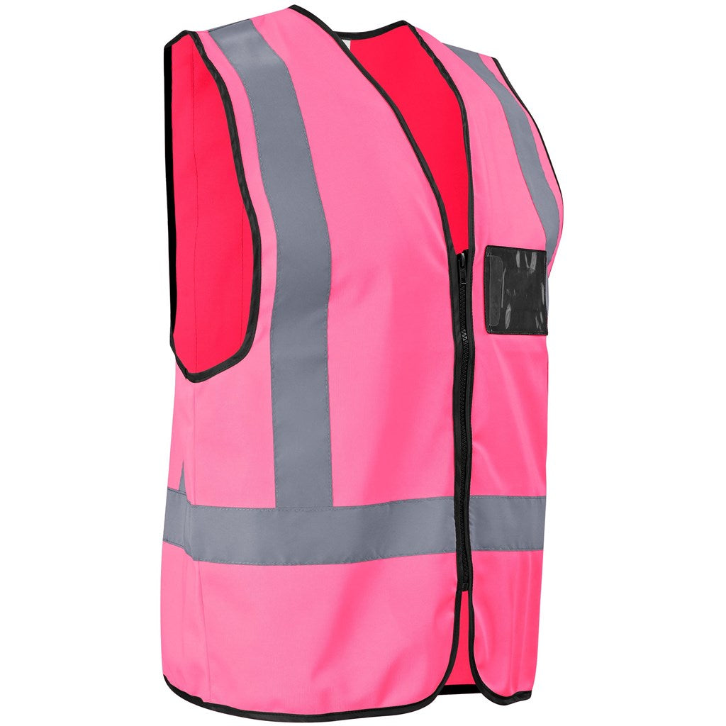 Direction En4 Hi-Viz Reflective Full Zip Vest in Pink - Print Fast Express