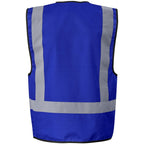 Direction En4 Hi-Viz Reflective Full Zip Vest in Royal Blue - Print Fast Express