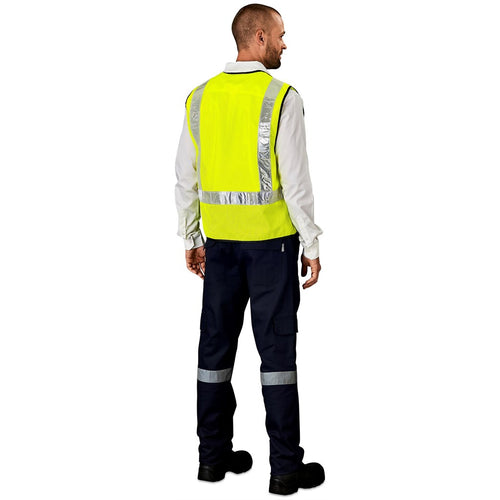 Airport Hi-Viz Reflective Full Zip Vest — Print Fast Express