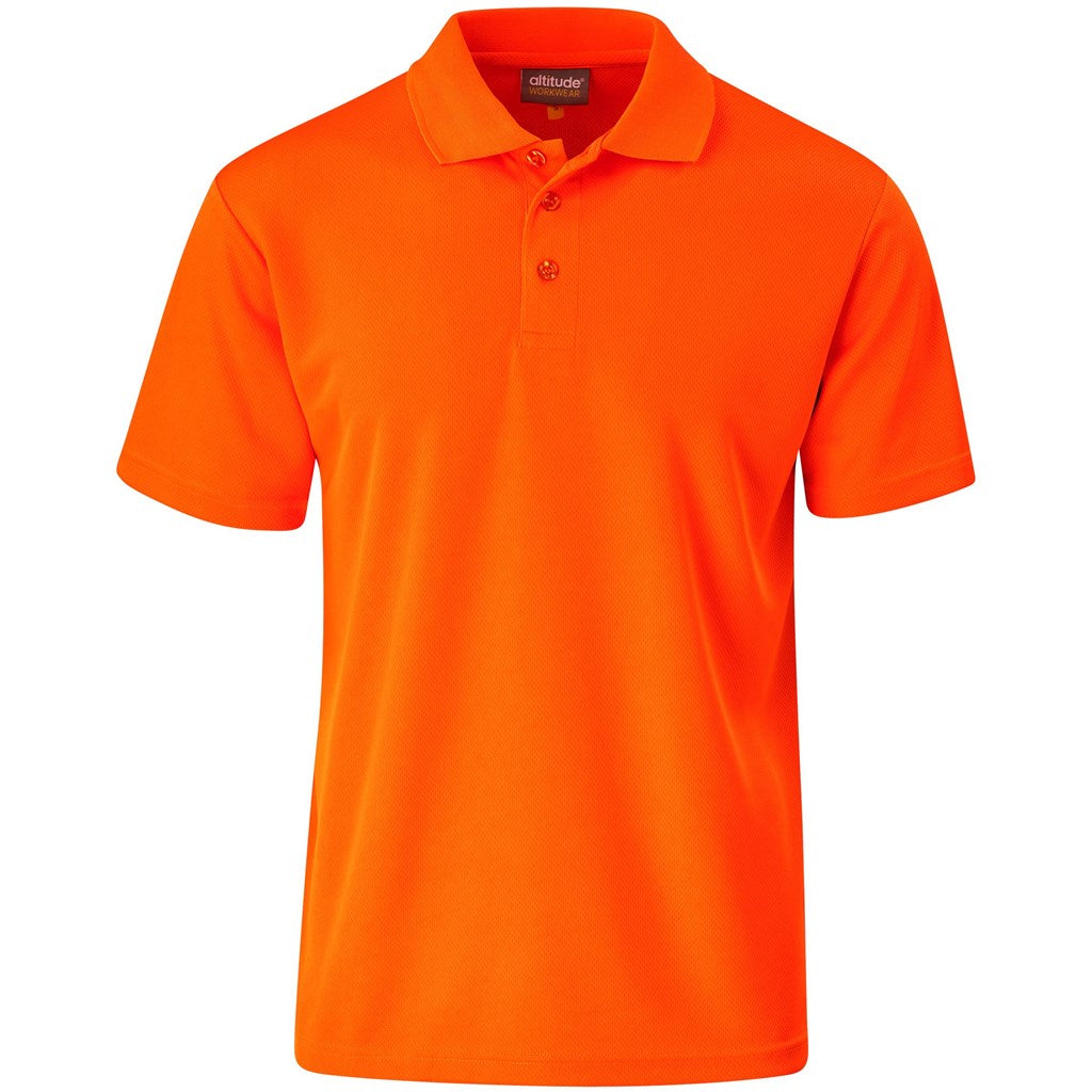 Sector Hi-Viz Golf Shirt in Orange — Print Fast Express