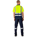 Surveyor Two-Tone Hi-Viz Reflective Golf Shirt custom branded with your logo