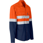 Access Vented Two-Tone Reflective Work Shirt in Orange - Print Fast Express