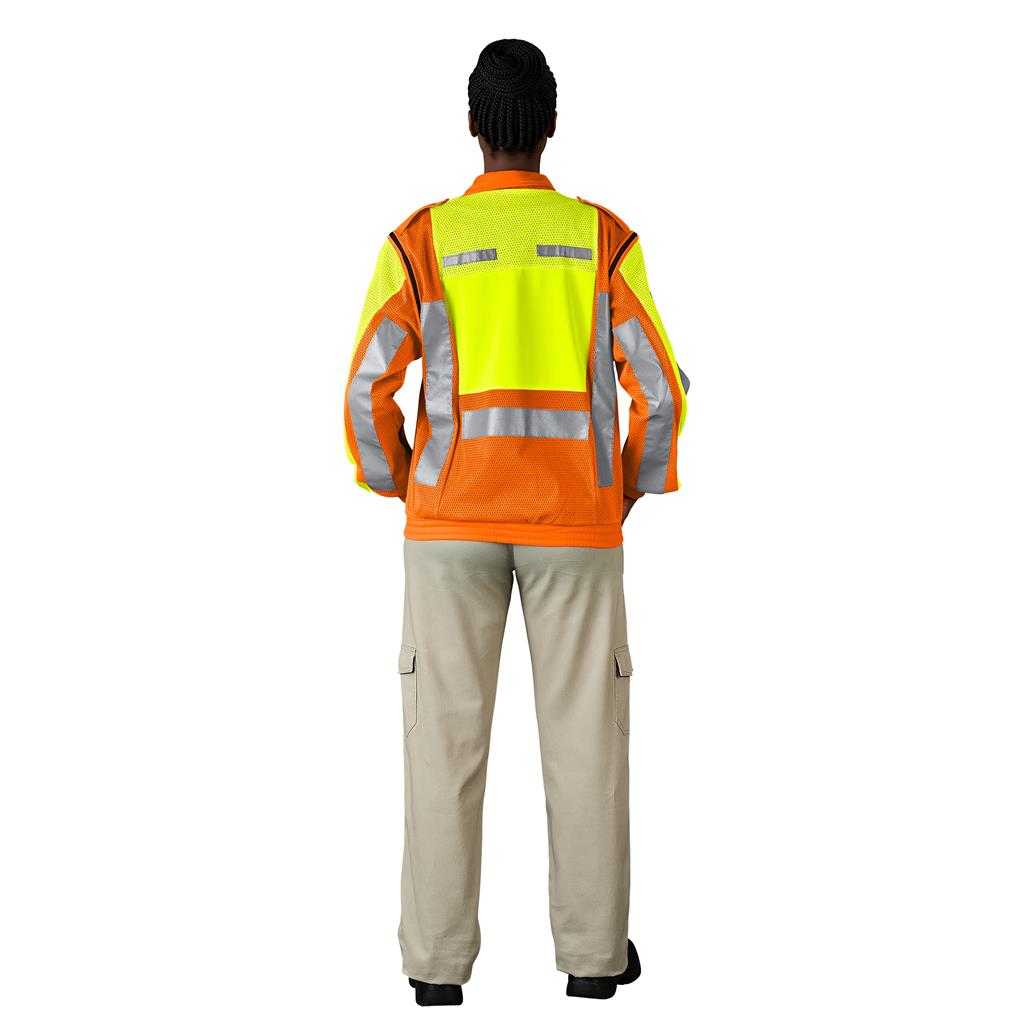 Metro Two-Tone Hi-Viz Reflective Zip-Off Jacket - Print Fast Express