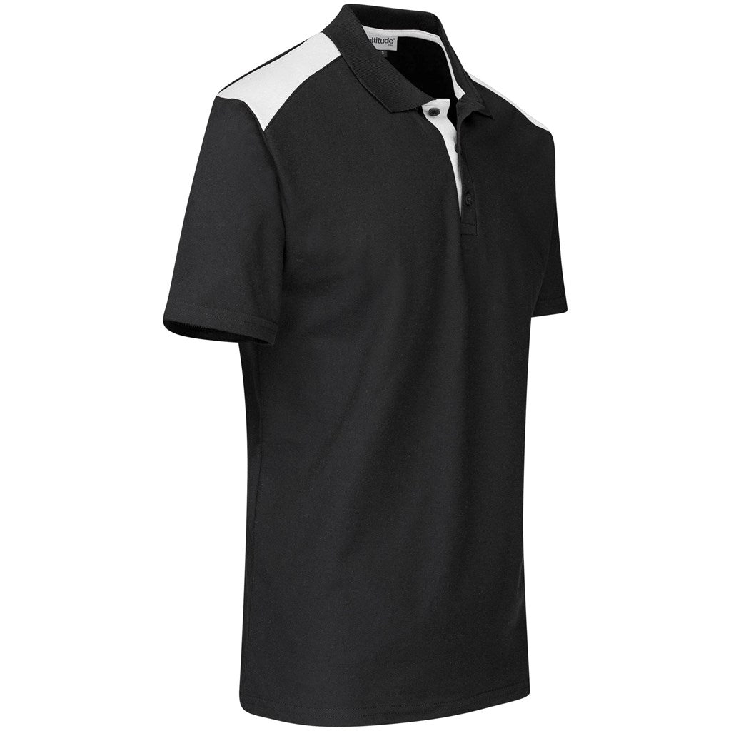 Mens Apex Golf Shirt in Black - Print Fast Express