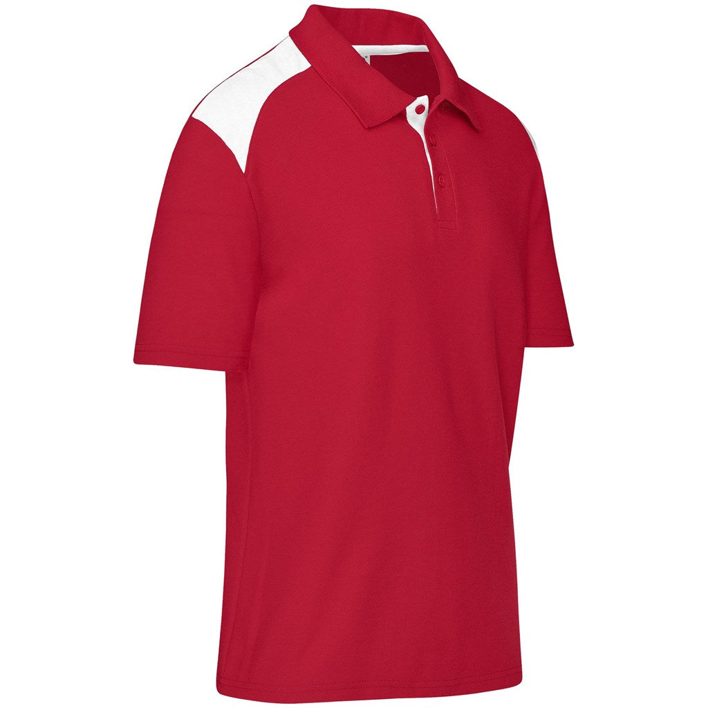 Mens Apex Golf Shirt in Red - Print Fast Express