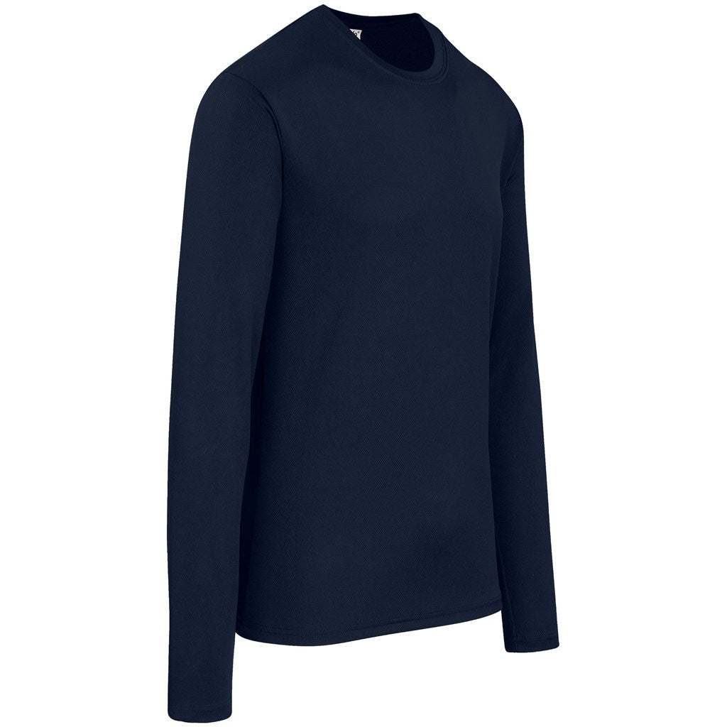 Mens Long Sleeve All Star T-Shirt in Navy - Print Fast Express