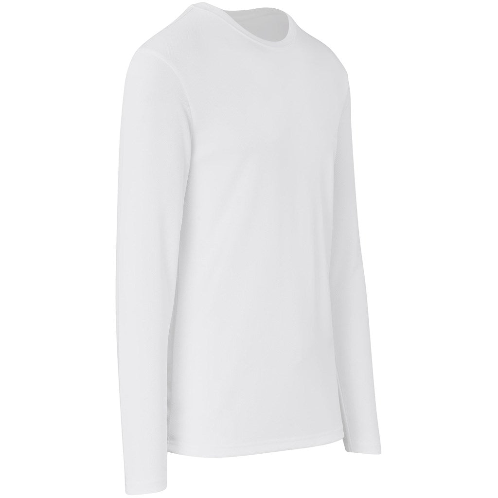 Mens Long Sleeve All Star T-Shirt in White - Print Fast Express