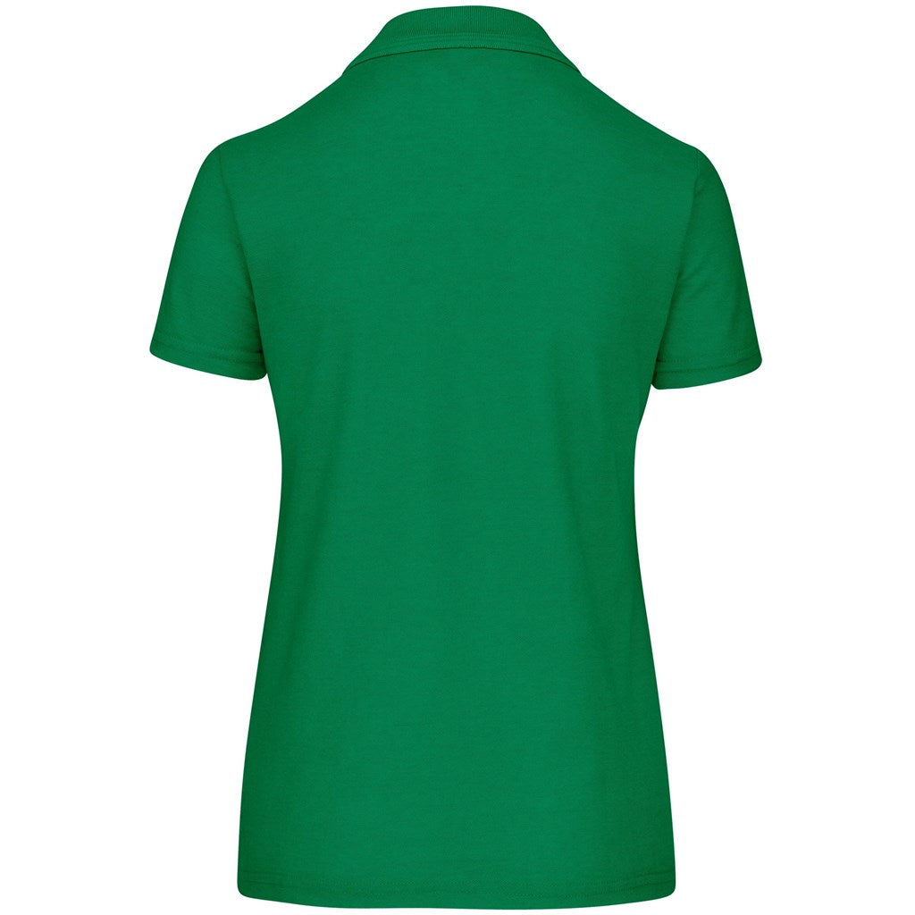 Ladies Basic Pique Golf Shirt in Green - Print Fast Express