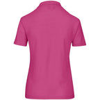 Ladies Basic Pique Golf Shirt in Pink - Print Fast Express