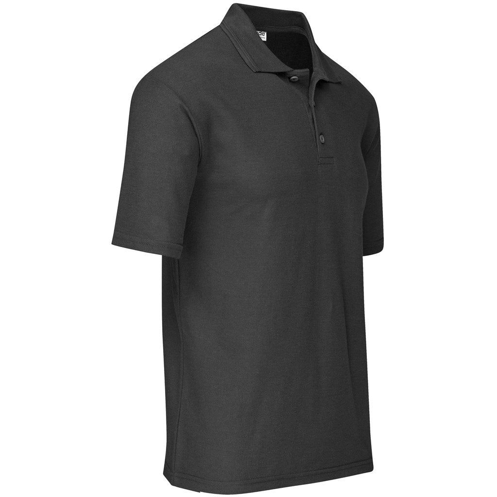 Mens Basic Pique Golf Shirt in Charcoal - Print Fast Express