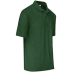 Mens Basic Pique Golf Shirt in Dark Green - Print Fast Express