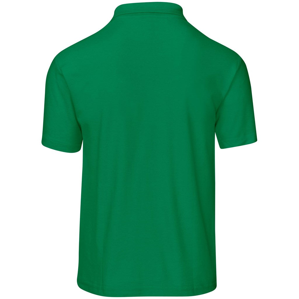 Mens Basic Pique Golf Shirt in Green - Print Fast Express