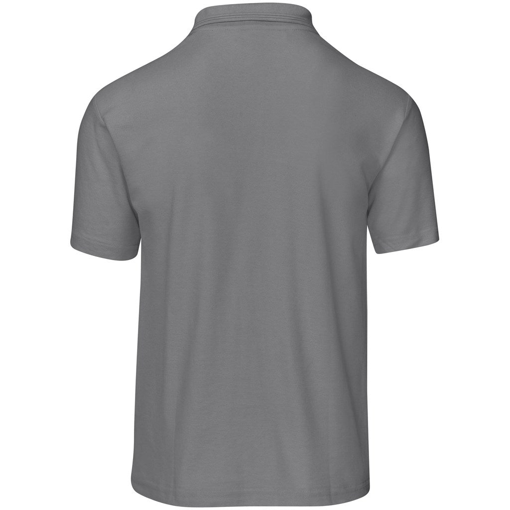 Mens Basic Pique Golf Shirt in Grey - Print Fast Express