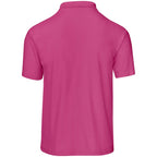 Mens Basic Pique Golf Shirt in Pink - Print Fast Express