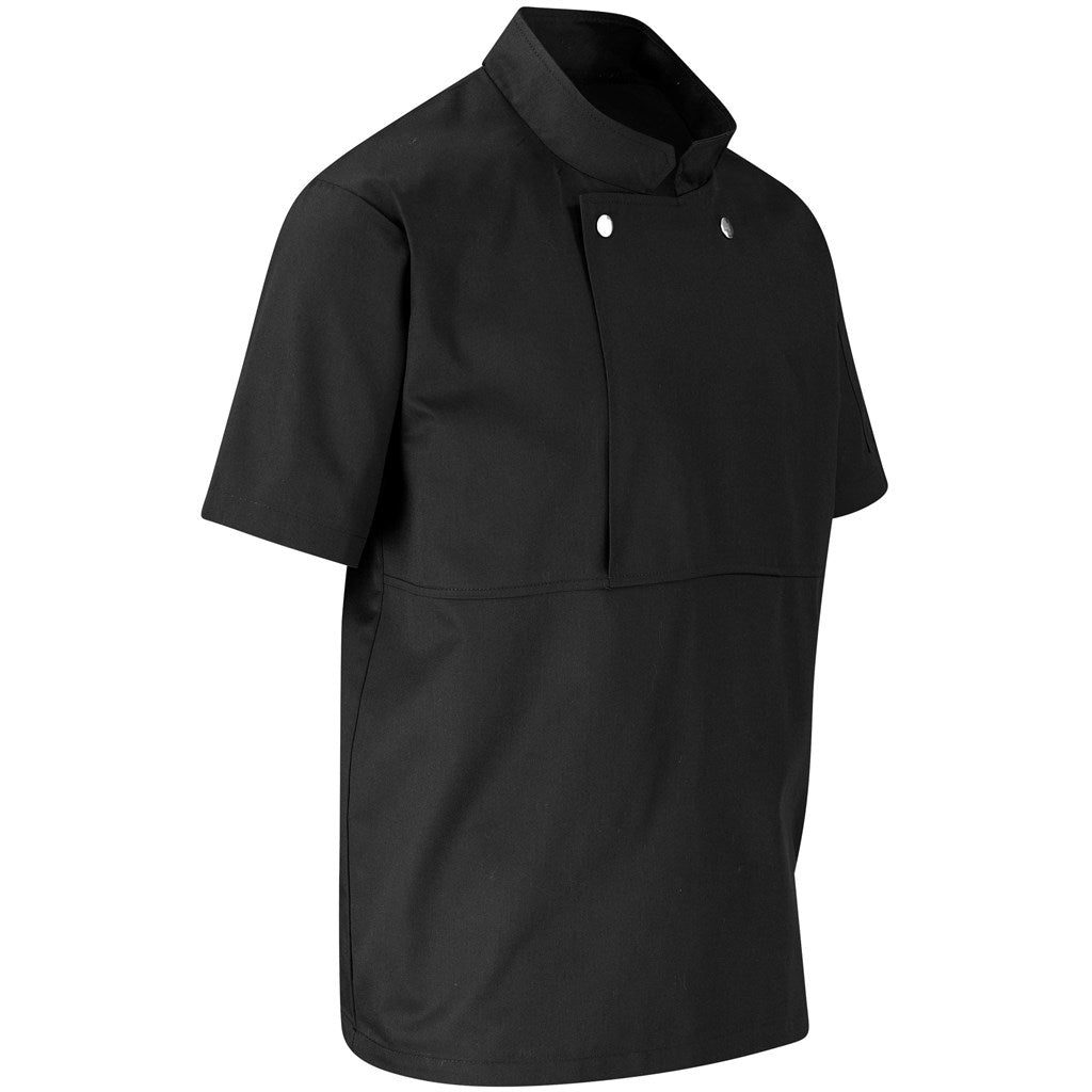 Unisex Short Sleeve Cannes Utility Top in Black - Print Fast Express