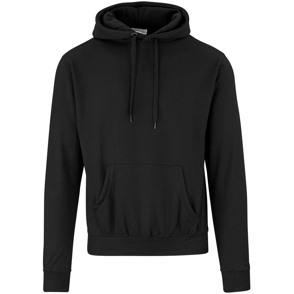 Mens Essential Hooded Sweater in Black — Print Fast Express