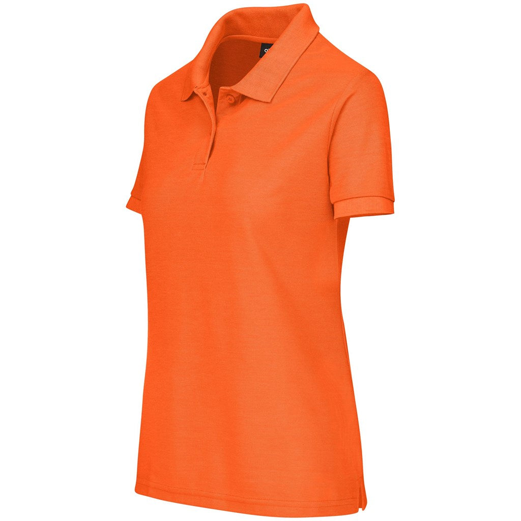 Ladies Everyday Golf Shirt in Orange - Print Fast Express