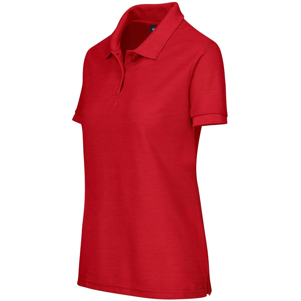 Ladies Everyday Golf Shirt in Red - Print Fast Express
