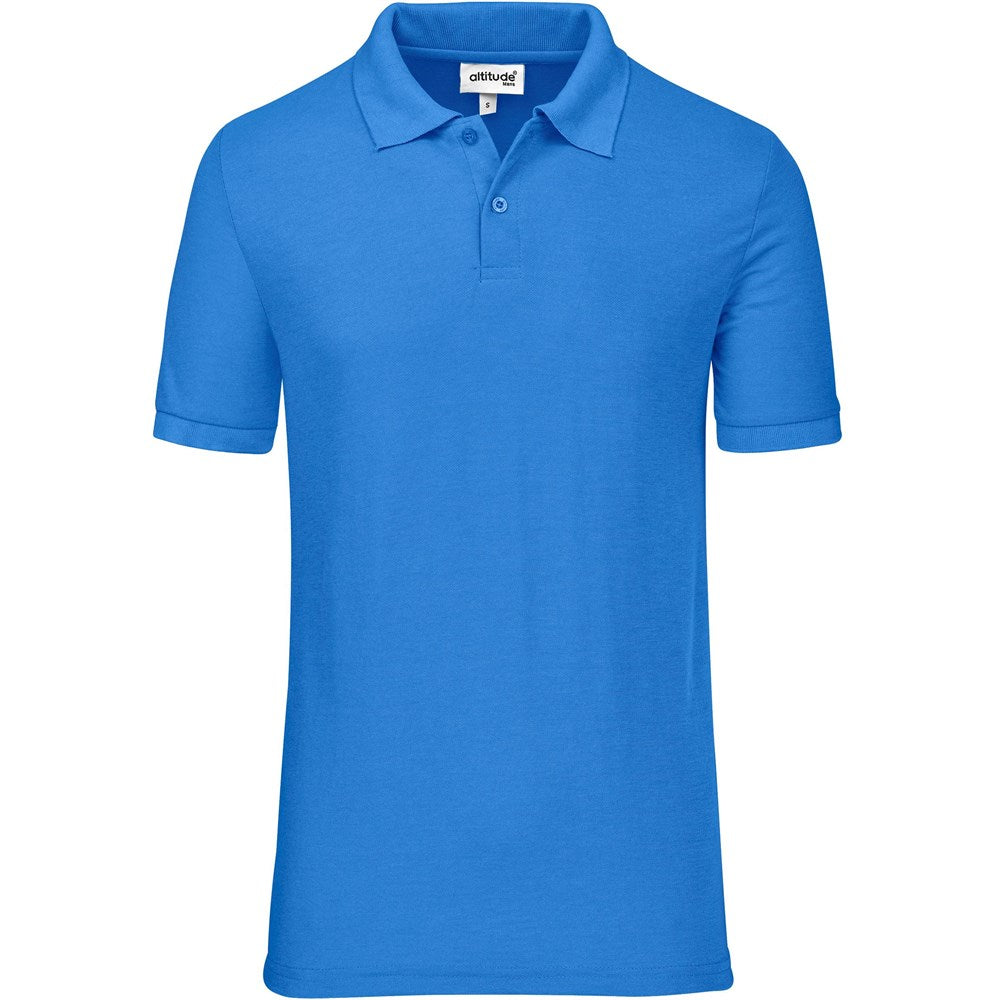 Mens Everyday Golf Shirt in Aqua — Print Fast Express