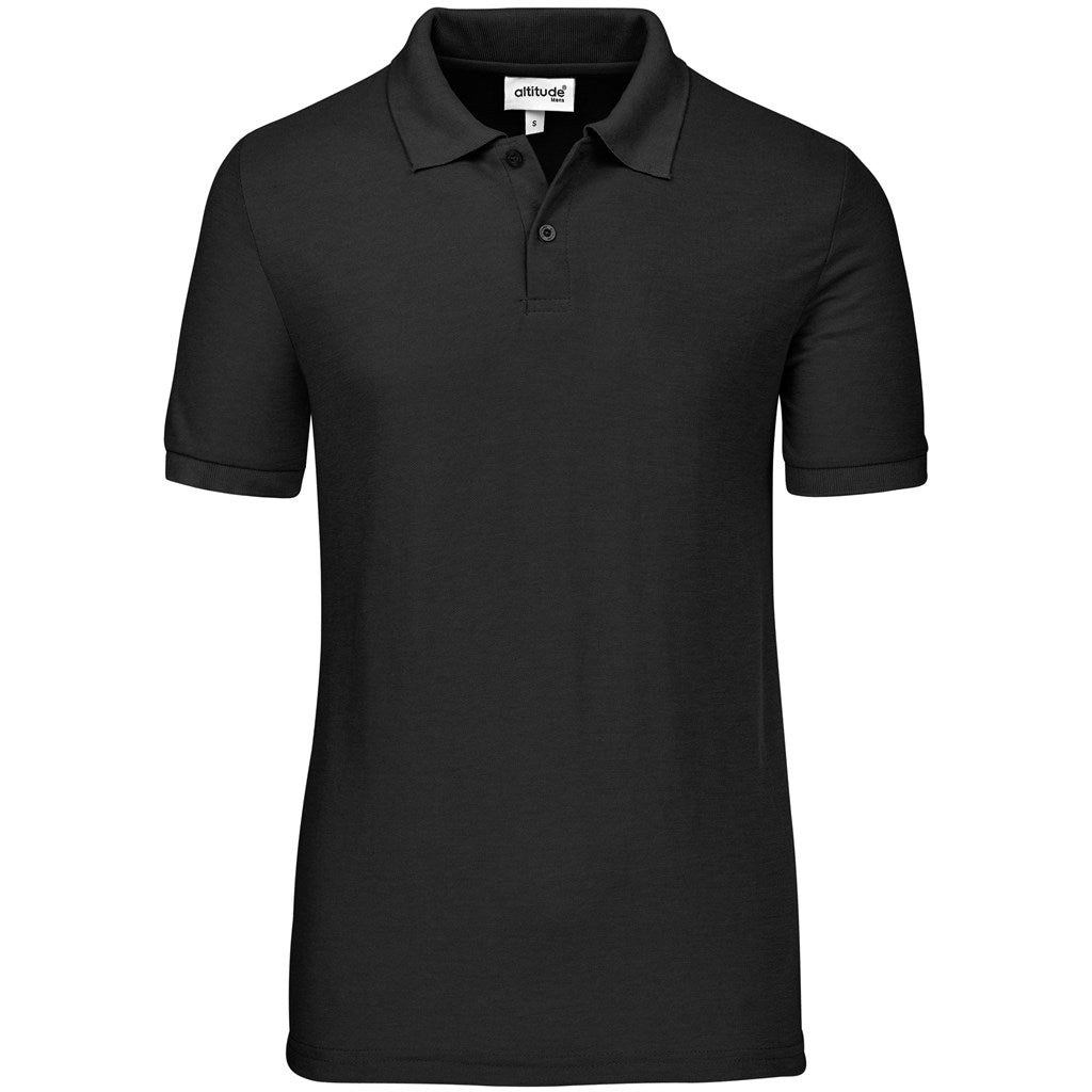 Mens Everyday Golf Shirt in Black — Print Fast Express