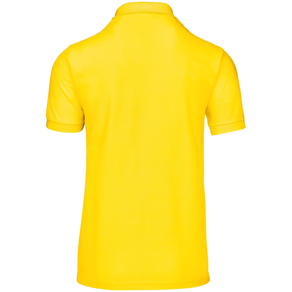 Mens Everyday Golf Shirt in Yellow - Print Fast Express