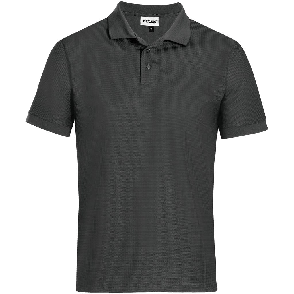 Mens Exhibit Golf Shirt in Grey — Print Fast Express