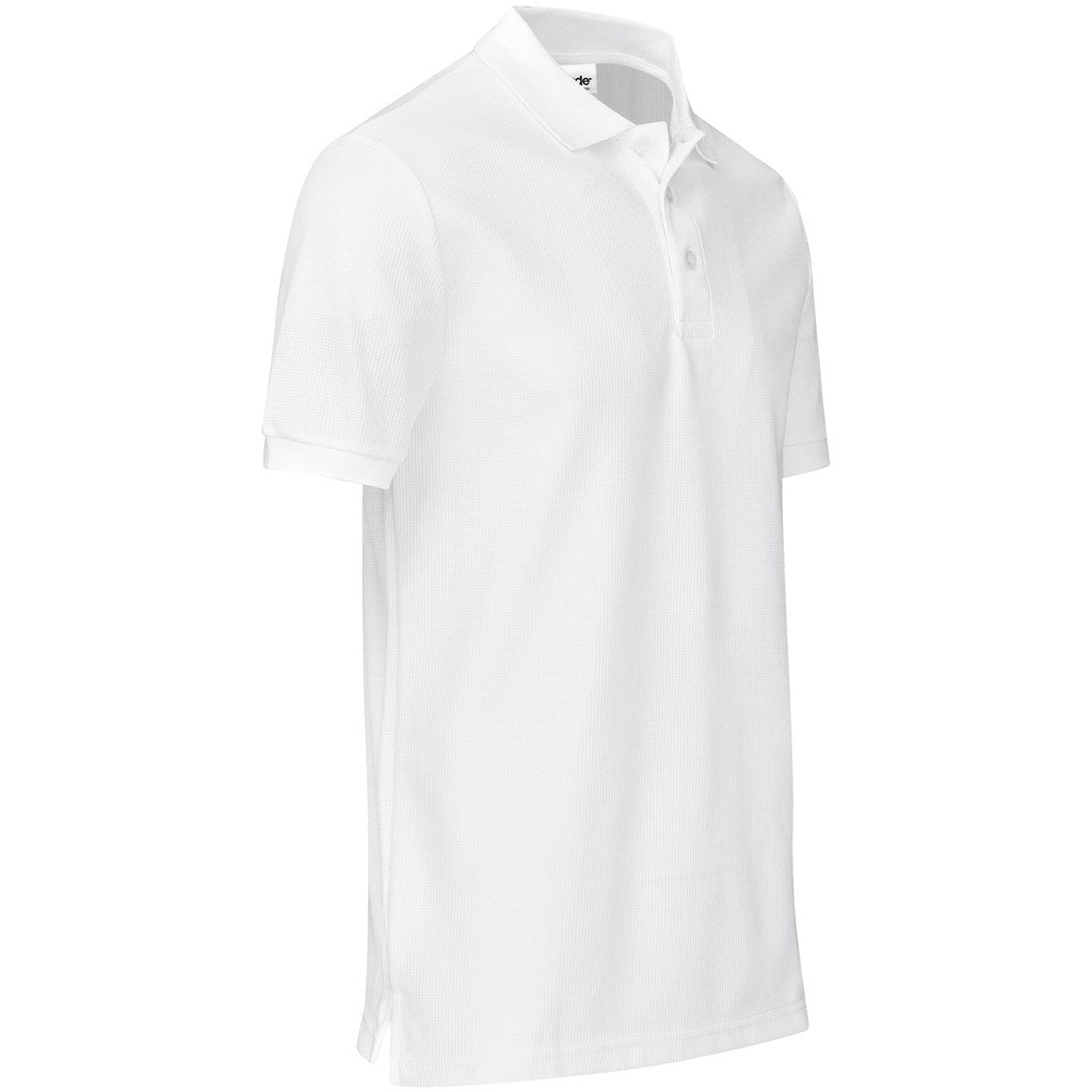 Mens Exhibit Golf Shirt in White - Print Fast Express