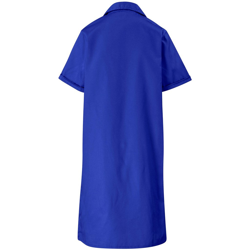 Marriot Polycotton Housecoat in Royal Blue - Print Fast Express