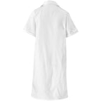 Marriot Polycotton Housecoat in White - Print Fast Express