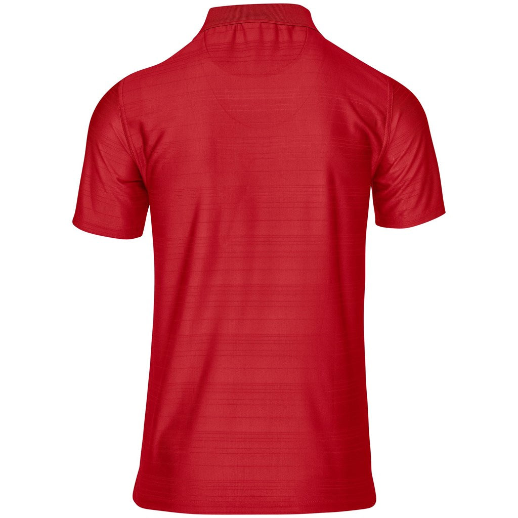 Mens Milan Golf Shirt in Red - Print Fast Express