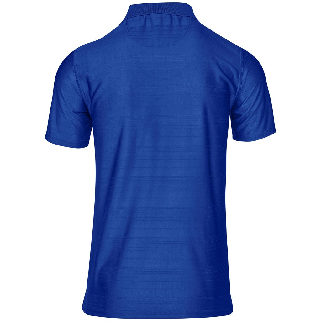 Mens Milan Golf Shirt in Royal Blue - Print Fast Express