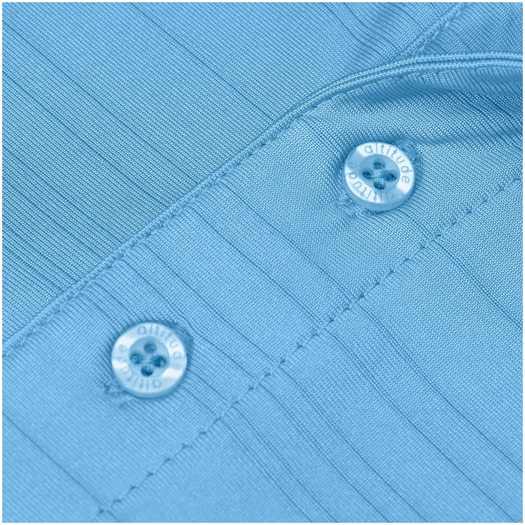 Mens Milan Golf Shirt in Sky Blue - Print Fast Express