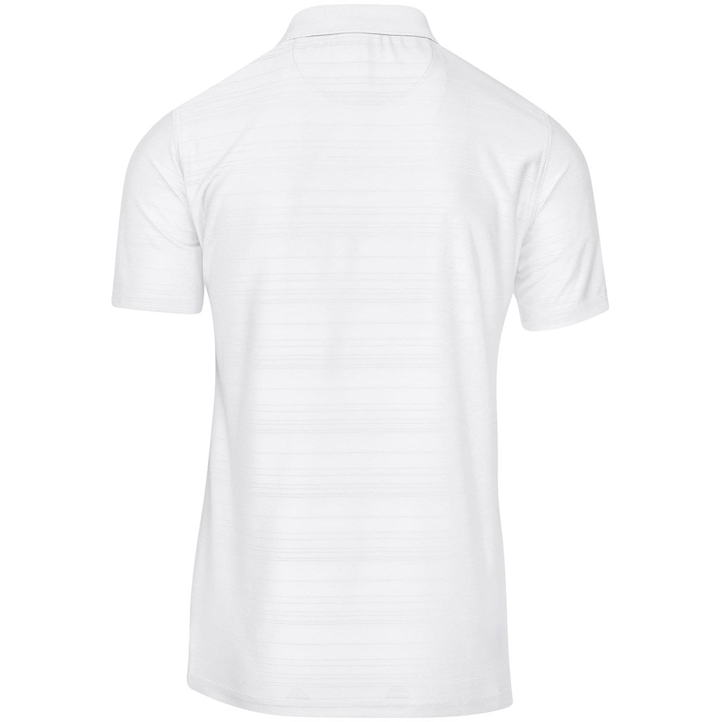 Mens Milan Golf Shirt in White - Print Fast Express