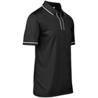 Mens Osaka Golf Shirt in Black - Print Fast Express