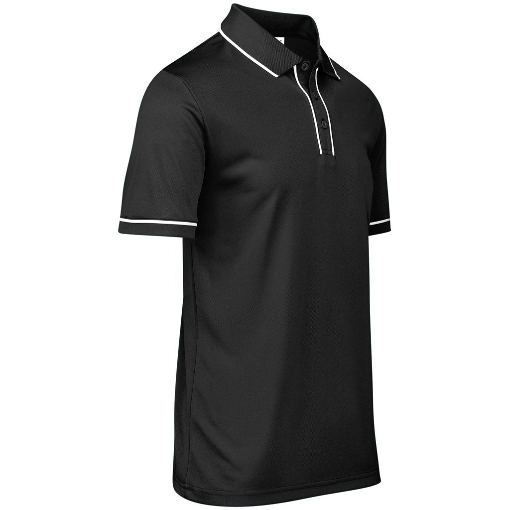 Mens Osaka Golf Shirt in Black - Print Fast Express