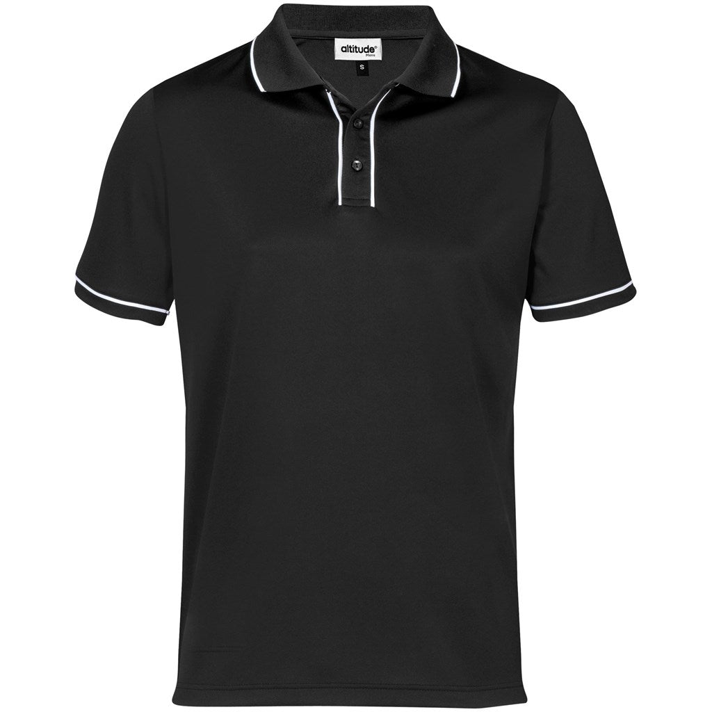 Mens Osaka Golf Shirt in Black — Print Fast Express