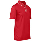 Mens Osaka Golf Shirt in Red - Print Fast Express