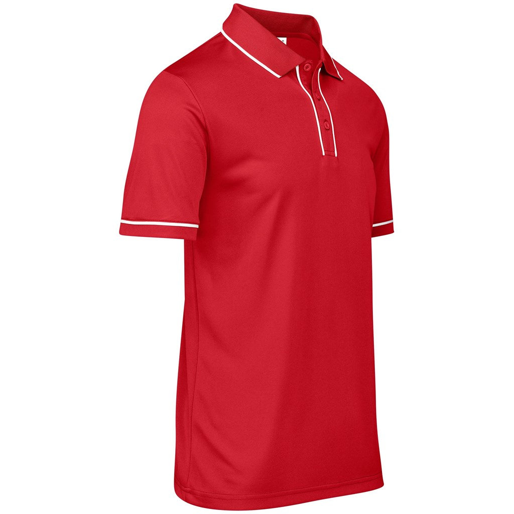 Mens Osaka Golf Shirt in Red - Print Fast Express