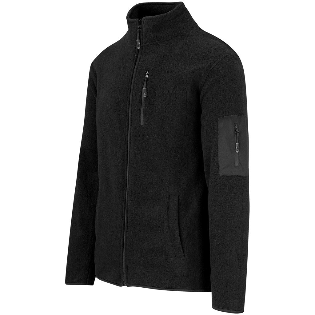 Mens Oslo Micro Fleece Jacket in Black - Print Fast Express