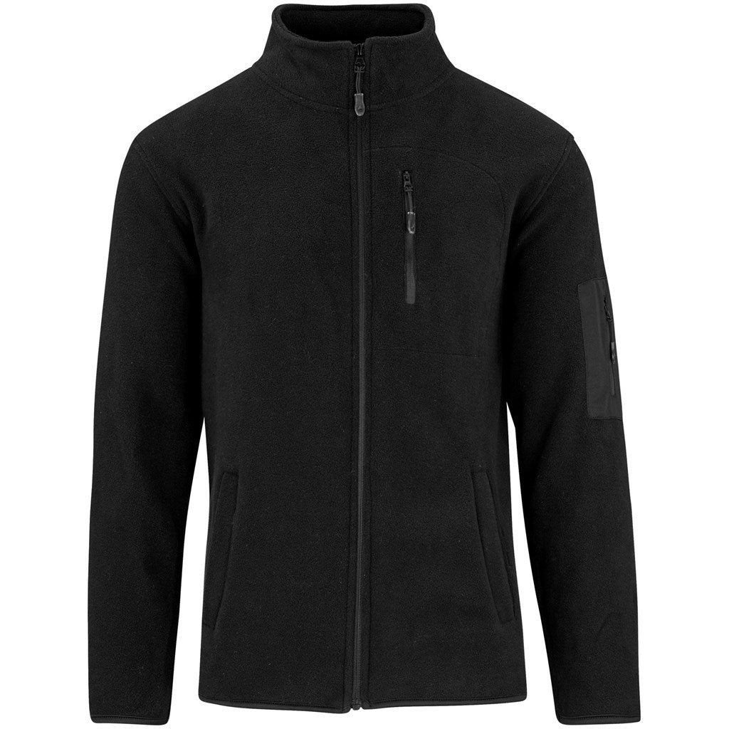 Mens Oslo Micro Fleece Jacket in Black — Print Fast Express