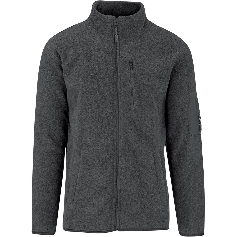Mens Oslo Micro Fleece Jacket in Charcoal — Print Fast Express