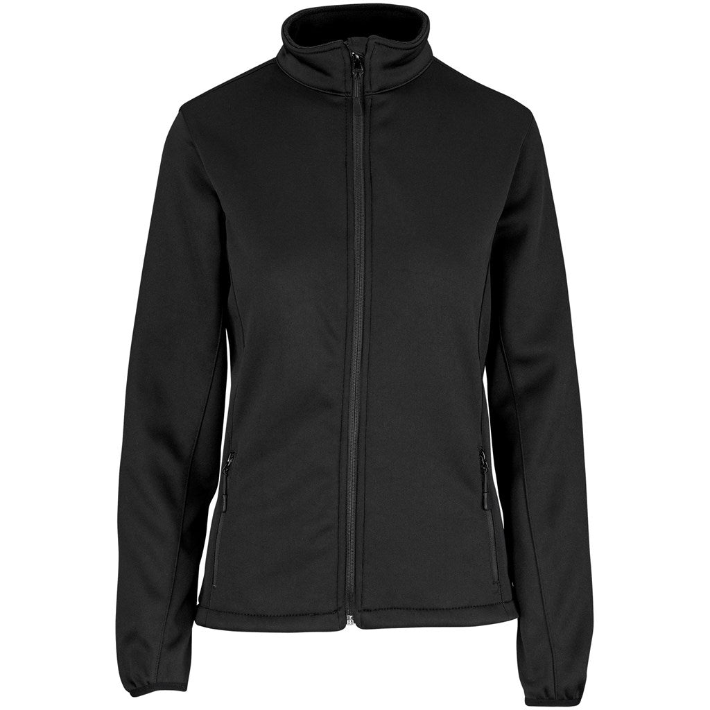 Ladies Palermo Softshell Jacket in Black — Print Fast Express