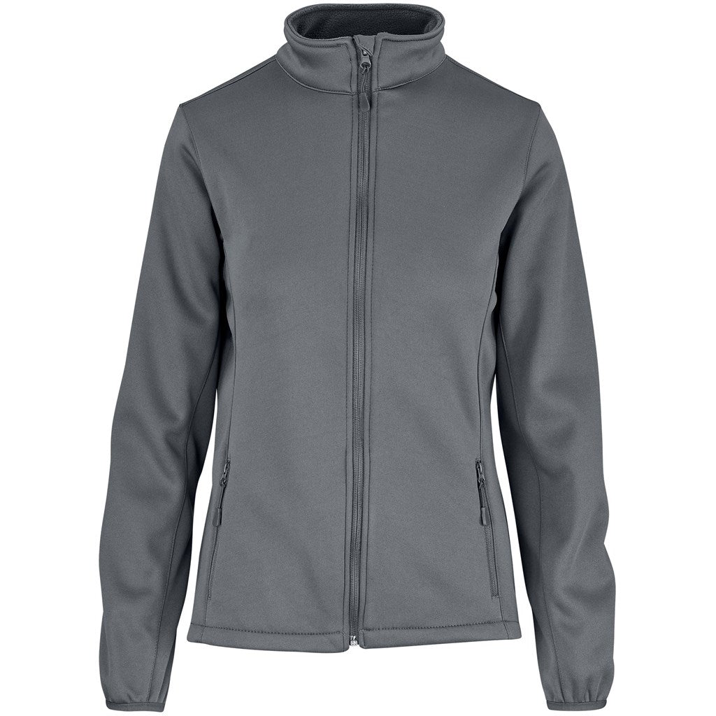 Ladies Palermo Softshell Jacket in Grey — Print Fast Express