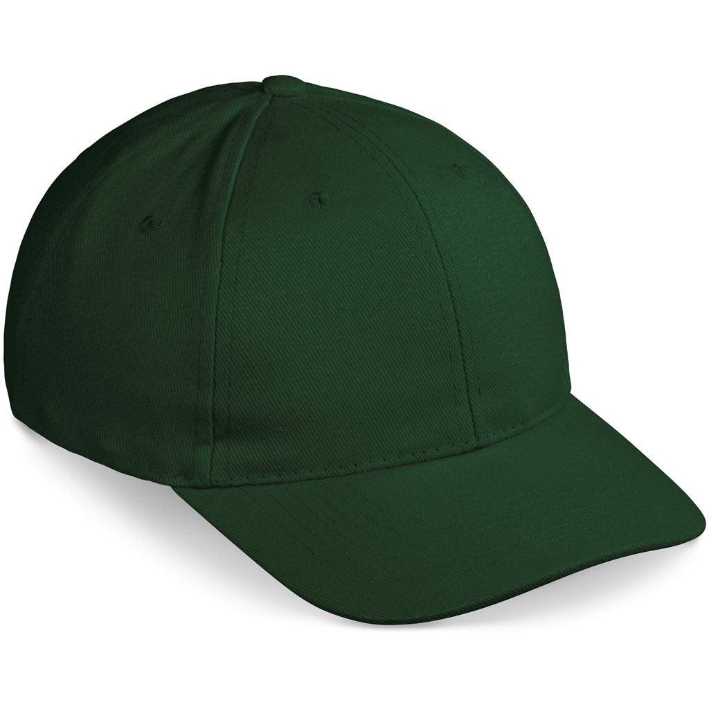 Pro Basic Cap - 6 Panel in Dark Green — Print Fast Express