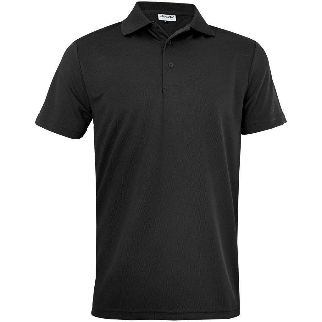 Mens Pro Golf Shirt in Black — Print Fast Express